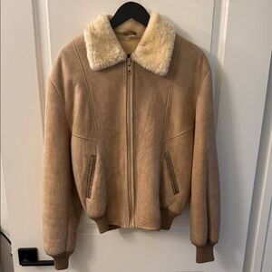 Vintage G.L Bowron Wool-n-Suede Shearing Leather Jacket